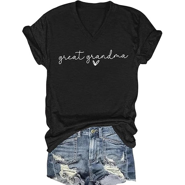 Grandma Gift Shirt Letter Print T-Shirt The Grandma Code Tees